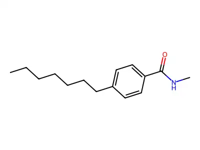 4-Heptyl-N-methyl benzamide structure