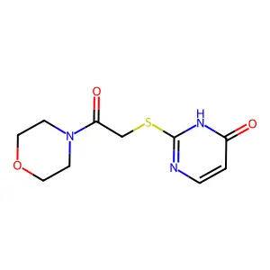 2-(2-morpholin-4-yl-2-oxoethyl)sulfanyl-1H-pyrimidin-6-one structure