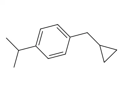 1-(Cyclopropylmethyl)-4-(propan-2-yl)benzene structure