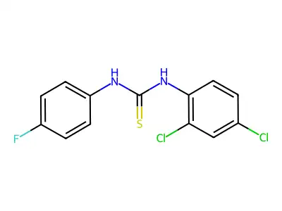1-(2,4-Dichlorophenyl)-3-(4-fluorophenyl)thiourea structure
