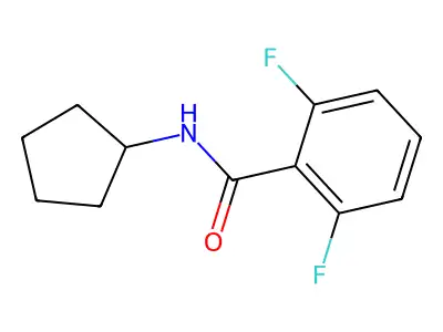 N-cyclopentyl-2,6-difluorobenzamide structure