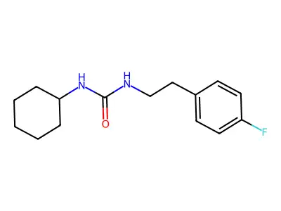 1-Cyclohexyl-3-[2-(4-fluorophenyl)ethyl]urea structure