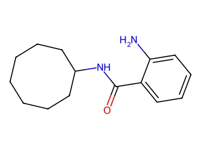 2-amino-N-cyclooctylbenzamide structure
