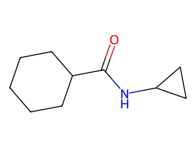 N-cyclopropylcyclohexanecarboxamide structure