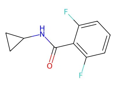 N-cyclopropyl-2,6-difluorobenzamide structure