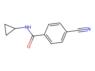 4-cyano-N-cyclopropylbenzamide structure