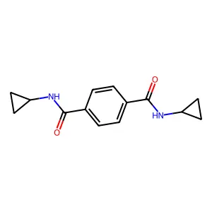 N~1~,N~4~-dicyclopropylterephthalamide structure