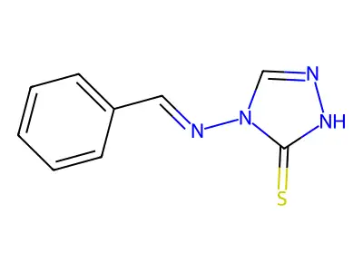 4-(Benzylideneamino)-1,2,4-triazole-3-thiol structure
