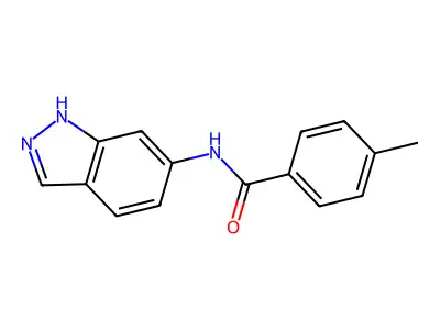 N-(1H-indazol-6-yl)-4-methylbenzamide structure