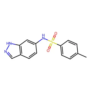 N-(1H-indazol-6-yl)-4-methylbenzene-1-sulfonamide structure
