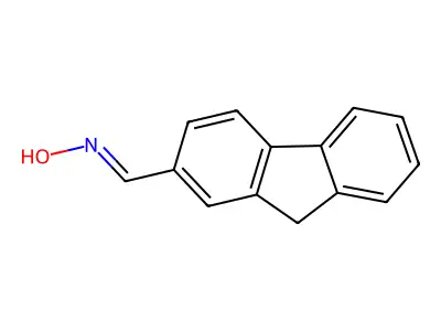 N-(9H-fluoren-2-ylmethylidene)hydroxylamine structure