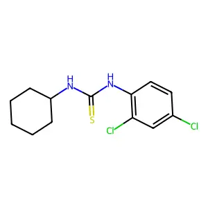 1-Cyclohexyl-3-(2,4-dichlorophenyl)thiourea structure