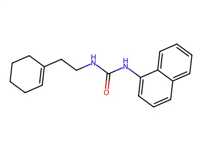1-[2-(Cyclohexen-1-yl)ethyl]-3-naphthalen-1-ylurea structure