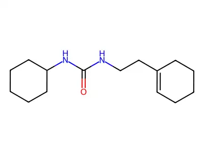 1-[2-(Cyclohexen-1-yl)ethyl]-3-cyclohexylurea structure