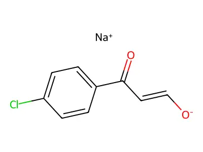 Sodium 3-(4-chlorophenyl)-3-oxoprop-1-en-1-olate structure