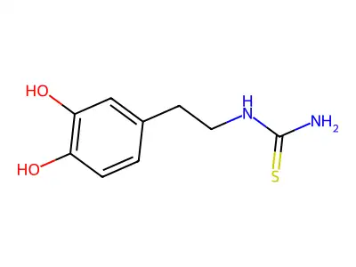 2-(3,4-Dihydroxyphenyl)ethylthiourea structure