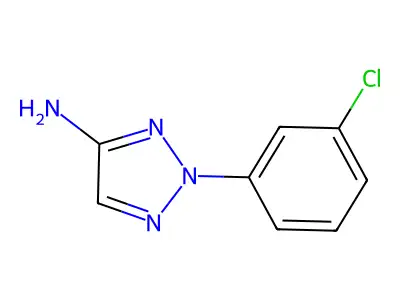 2-(3-chlorophenyl)-2H-1,2,3-triazol-4-amine structure