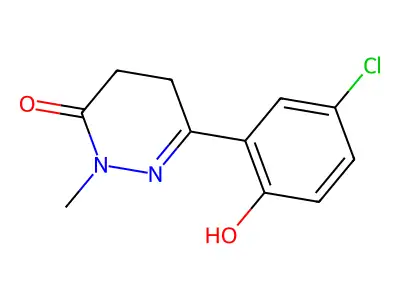 6-(5-Chloro-2-hydroxyphenyl)-2-methyl-4,5-dihydro-3(2H)-pyridazinone structure