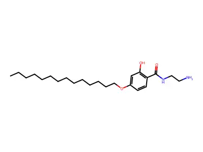 N-(2-Aminoethyl)-2-hydroxy-4-(tetradecyloxy)benzamide structure