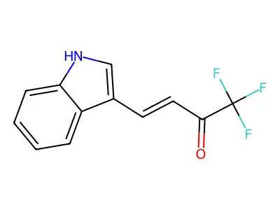 1,1,1-trifluoro-4-(1H-indol-3-yl)but-3-en-2-one structure