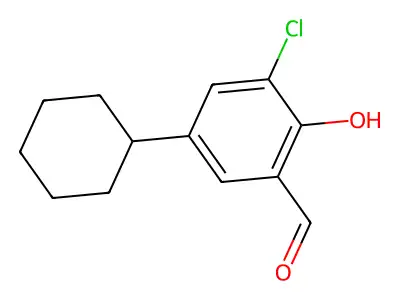 3-Chloro-5-cyclohexyl-2-hydroxybenzaldehyde structure