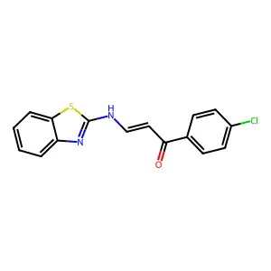 3-(1,3-Benzothiazol-2-ylamino)-1-(4-chlorophenyl)-2-propen-1-one structure