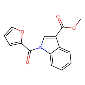 Methyl 1-(furan-2-carbonyl)-1H-indole-3-carboxylate structure