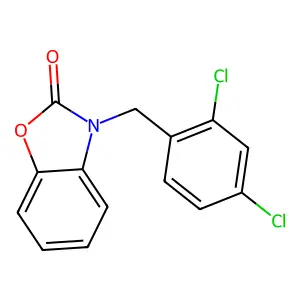 3-(2,4-dichlorobenzyl)-1,3-benzoxazol-2(3H)-one structure