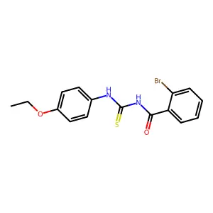 2-bromo-N-[(4-ethoxyphenyl)carbamothioyl]benzamide structure