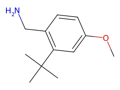 (2-Tert-butyl-4-methoxyphenyl)methanamine structure