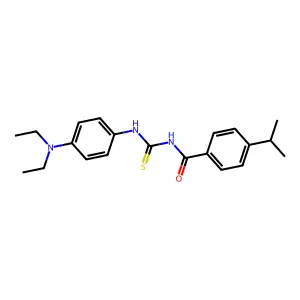 N-[[4-(diethylamino)phenyl]carbamothioyl]-4-propan-2-ylbenzamide structure