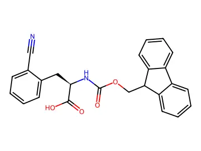 3-(2-cyanophenyl)-2-(9H-fluoren-9-ylmethoxycarbonylamino)propanoic Acid structure