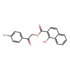 2-(4-Bromophenyl)-2-oxoethyl 1-hydroxynaphthalene-2-carboxylate structure