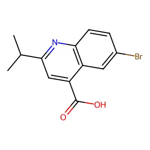 6-Bromo-2-isopropylquinoline-4-carboxylic acid structure