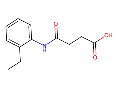 4-[(2-Ethylphenyl)amino]-4-oxobutanoic acid structure