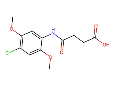 4-(4-Chloro-2,5-dimethoxyanilino)-4-oxobutanoic acid structure
