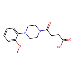4-[4-(2-Methoxy-phenyl)-piperazin-1-yl]-4-oxo-butyric acid structure