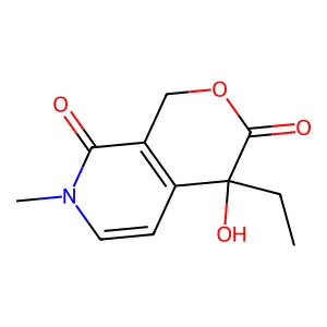 4-ethyl-4-hydroxy-7-methyl-1H-pyrano[3,4-c]pyridine-3,8-dione structure