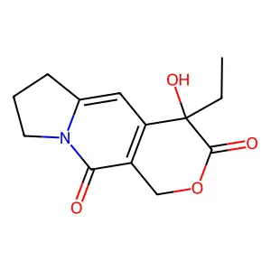 4-Ethyl-4-hydroxy-1,6,7,8-tetrahydropyrano[3,4-f]indolizine-3,10-dione structure