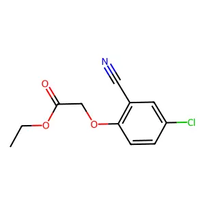 Ethyl 2-(4-chloro-2-cyanophenoxy)acetate structure