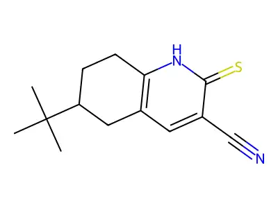 6-(Tert-butyl)-2-thioxo-1,2,5,6,7,8-hexahydroquinoline-3-carbonitrile structure