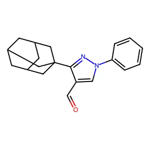 1-Phenyl-3-tricyclo(3.3.1.13,7)dec-1-yl-1H-pyrazole-4-carboxaldehyde structure