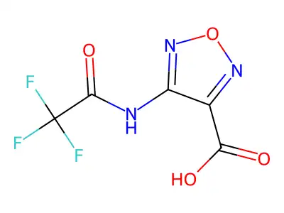 4-(Trifluoroacetamido)-1,2,5-oxadiazole-3-carboxylic acid structure