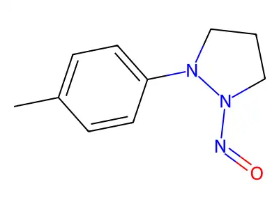 2-(4-Methylphenyl)-1-nitrosopyrazolidine structure