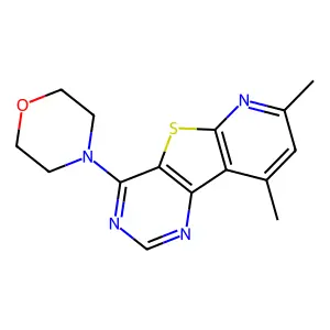 4-(7,9-Dimethylpyrido[3',2':4,5]thieno[3,2-d]pyrimidin-4-yl)morpholine structure