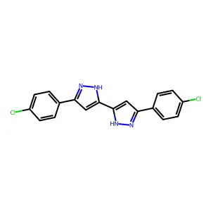 3-(4-Chlorophenyl)-5-[5-(4-chlorophenyl)-1h-pyrazol-3-yl]-1h-pyrazole structure