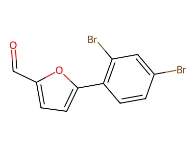 5-(2,4-Dibromophenyl)furan-2-carbaldehyde structure