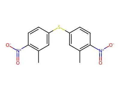 Bis(3-methyl-4-nitrophenyl) sulfide structure