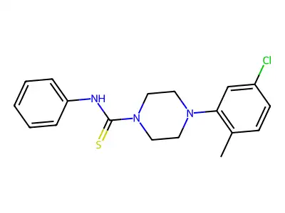 4-(5-chloro-2-methylphenyl)-N-phenylpiperazine-1-carbothioamide structure