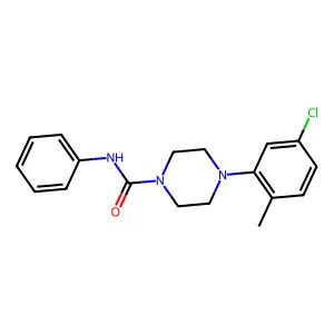 4-(5-chloro-2-methylphenyl)-N-phenylpiperazine-1-carboxamide structure